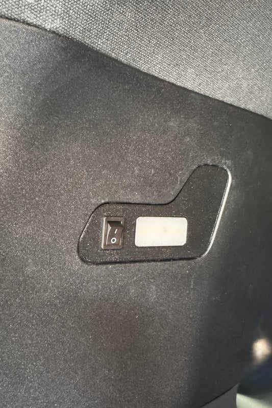 A black cargo area light designed for 2024+Up Land Cruiser LC250/GX550 with a built-in on/off switch.