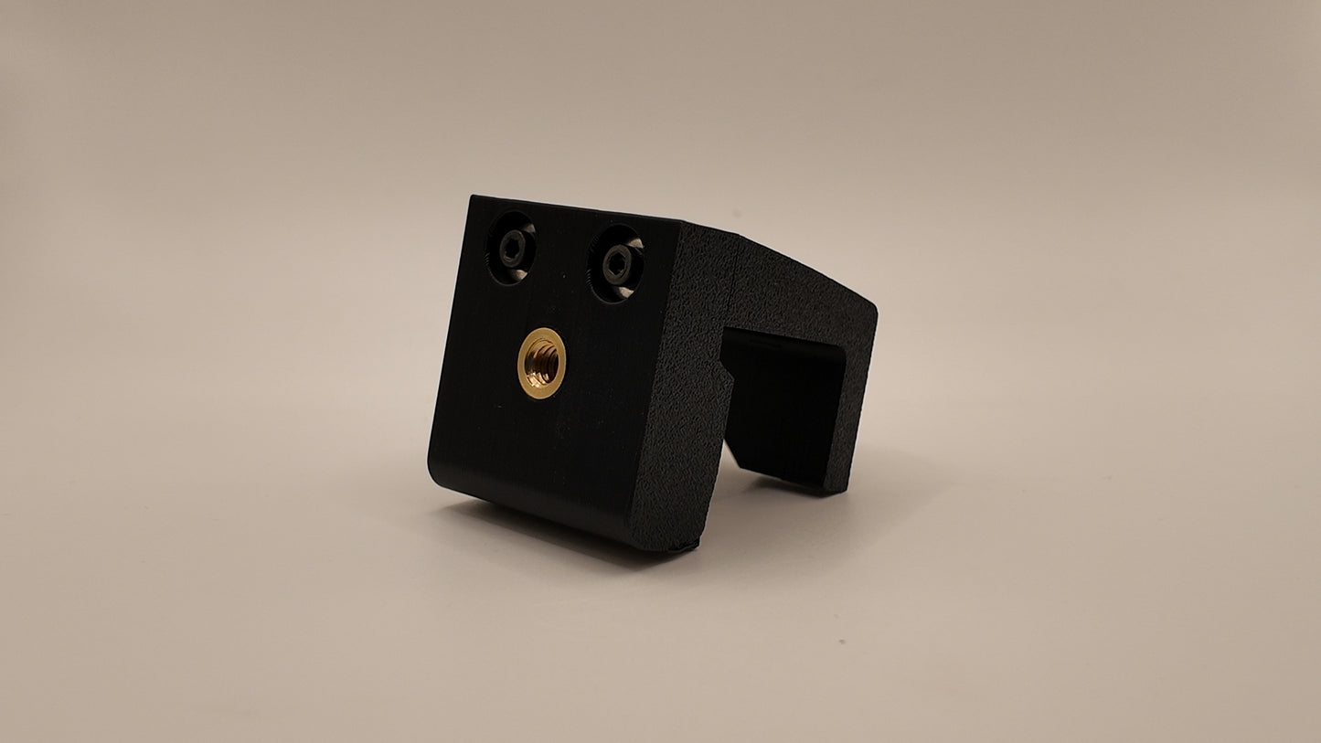 black 3d printed mount for accessories for '24+ Up Toyota Land Cruiser and Lexus GX550