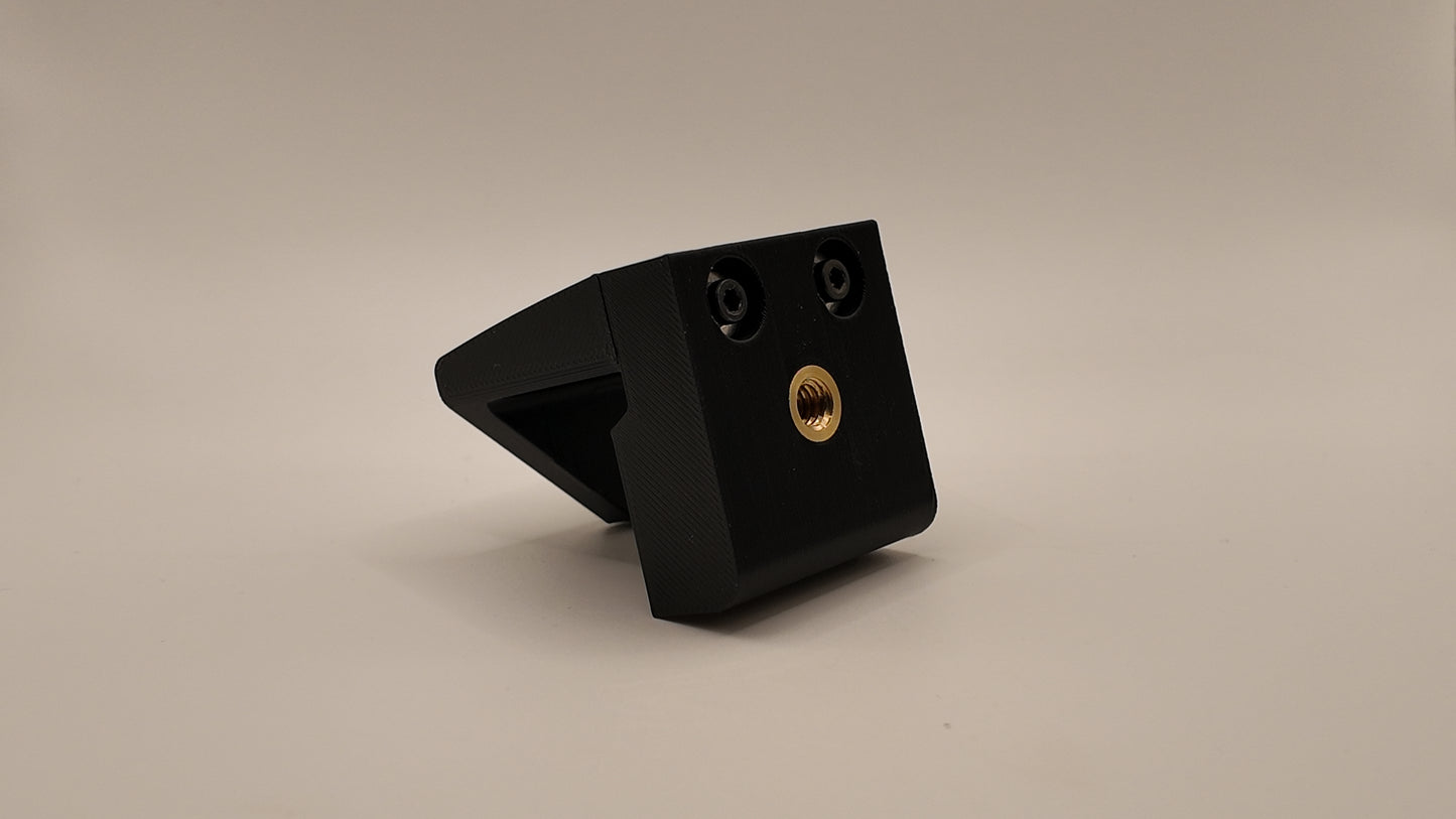 black 3d printed mount for accessories for '24+ Up Toyota Land Cruiser