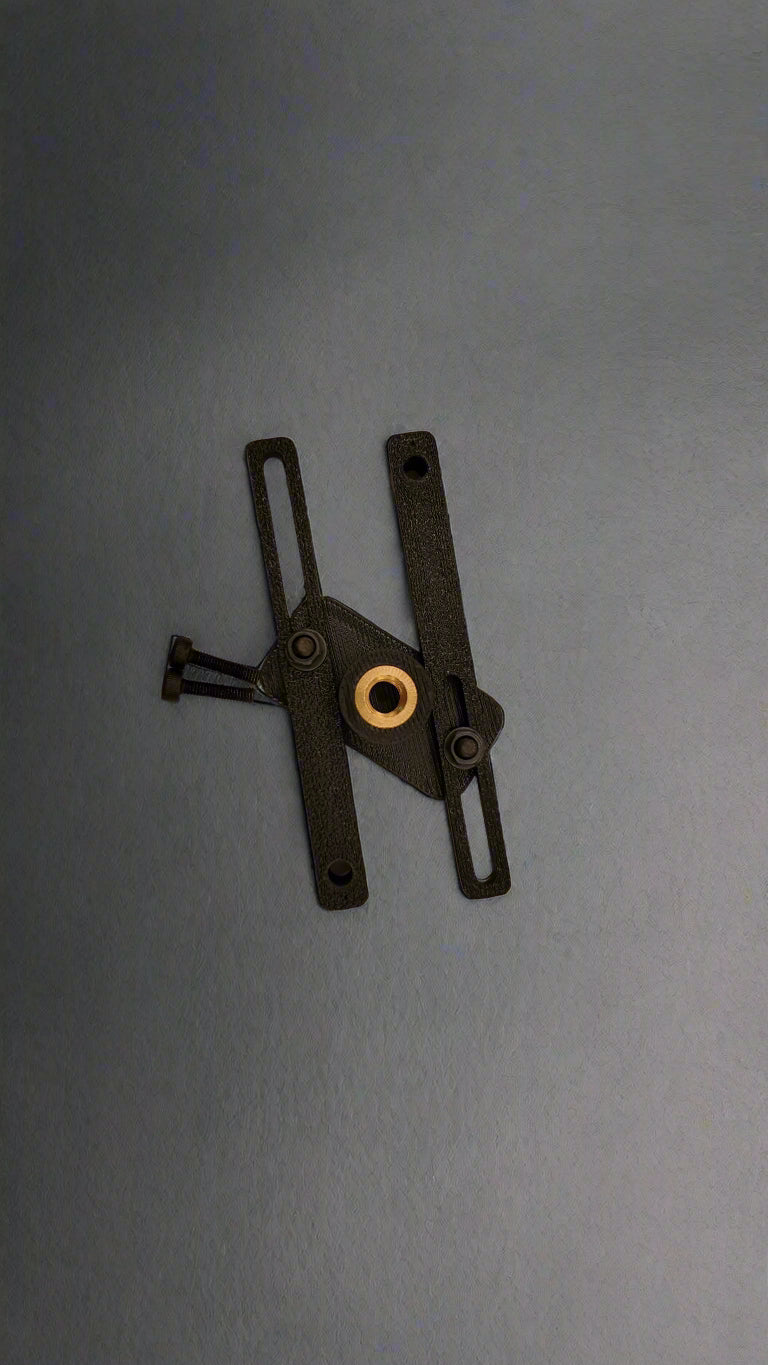black obisan3d mounting bracket with hardware.
