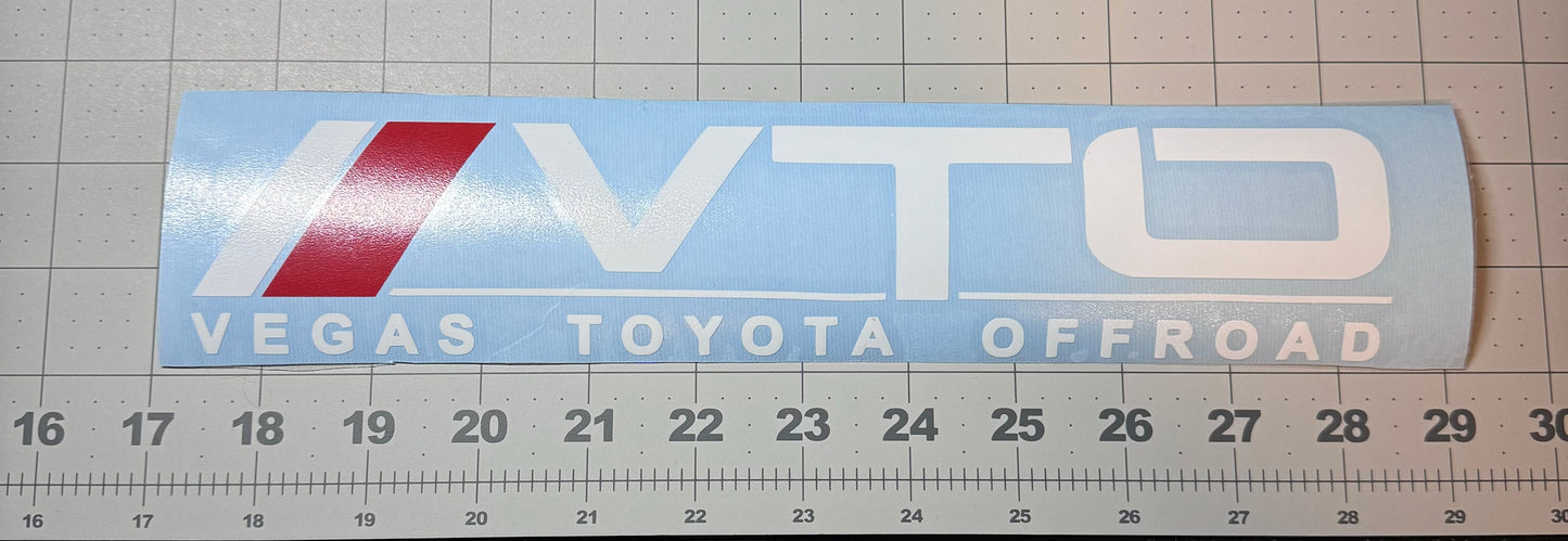 VTO Vinyl Decal 2-Color