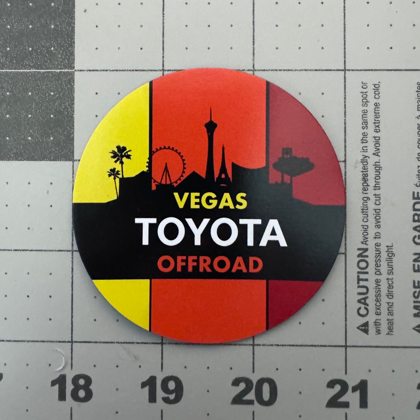 VTO Tri-color Fridge Magnet