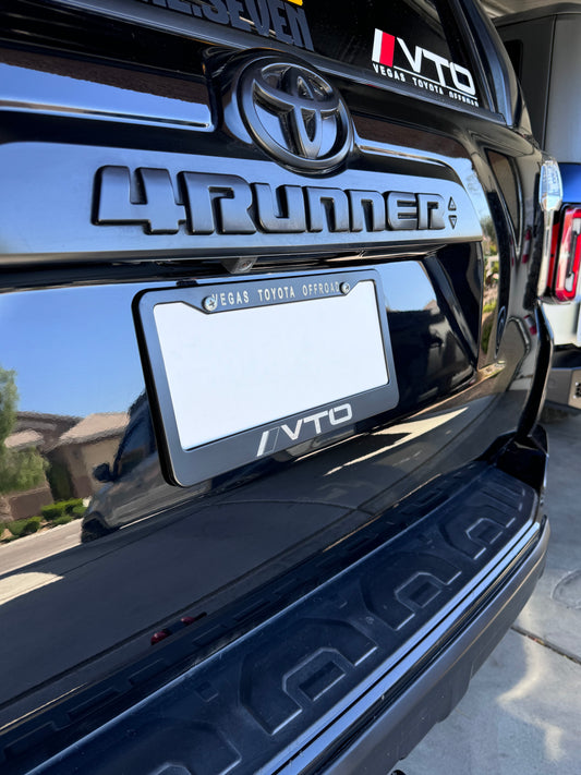 VTO Engraved License Plate Frame