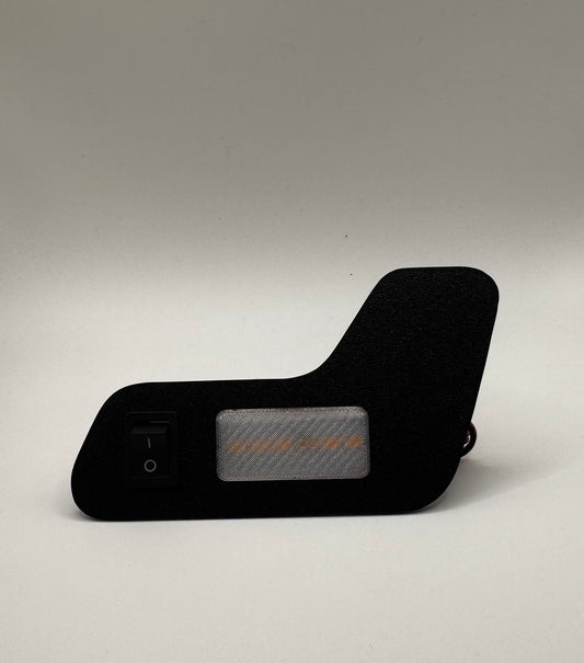 A black cargo area light designed for 2024+Up Land Cruiser LC250/GX550 with a built-in on/off switch.
