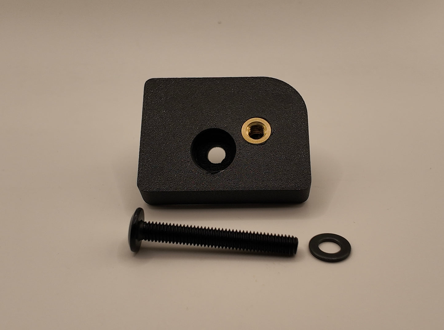 black 3d printed mount for accessories for '24+ Up Toyota Land Cruiser and Lexus GX550