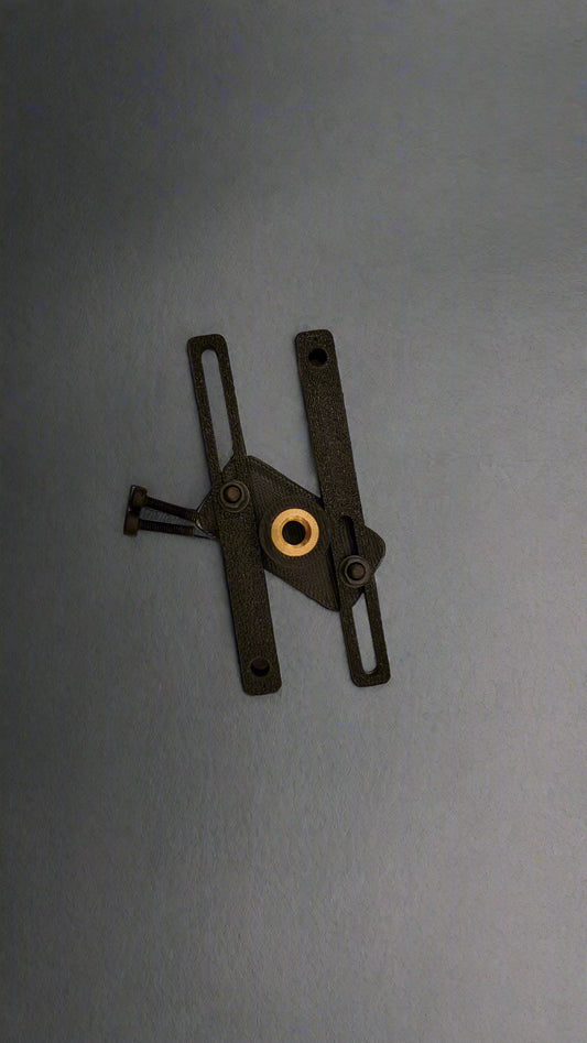 black obisan3d mounting bracket with hardware.