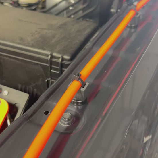 close up detail of Obisan3d magnetic zip tie mount