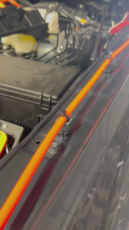 close up detail of Obisan3d magnetic zip tie mount